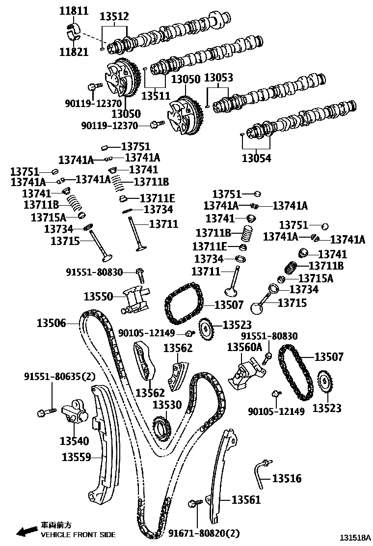 1302 — CAMSHAFT & VALVE