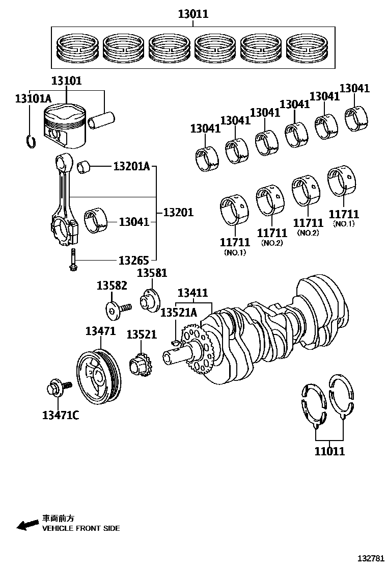 1301 — CRANKSHAFT & PISTON