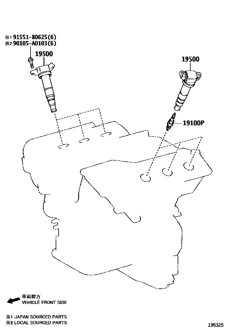1901 — IGNITION COIL & SPARK PLUG / GLOW PLUG