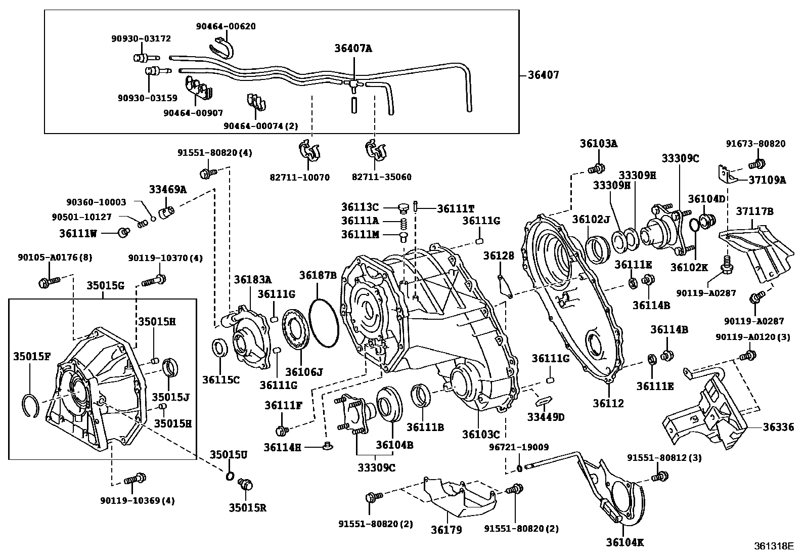 3609 — TRANSFER CASE & EXTENSION HOUSING