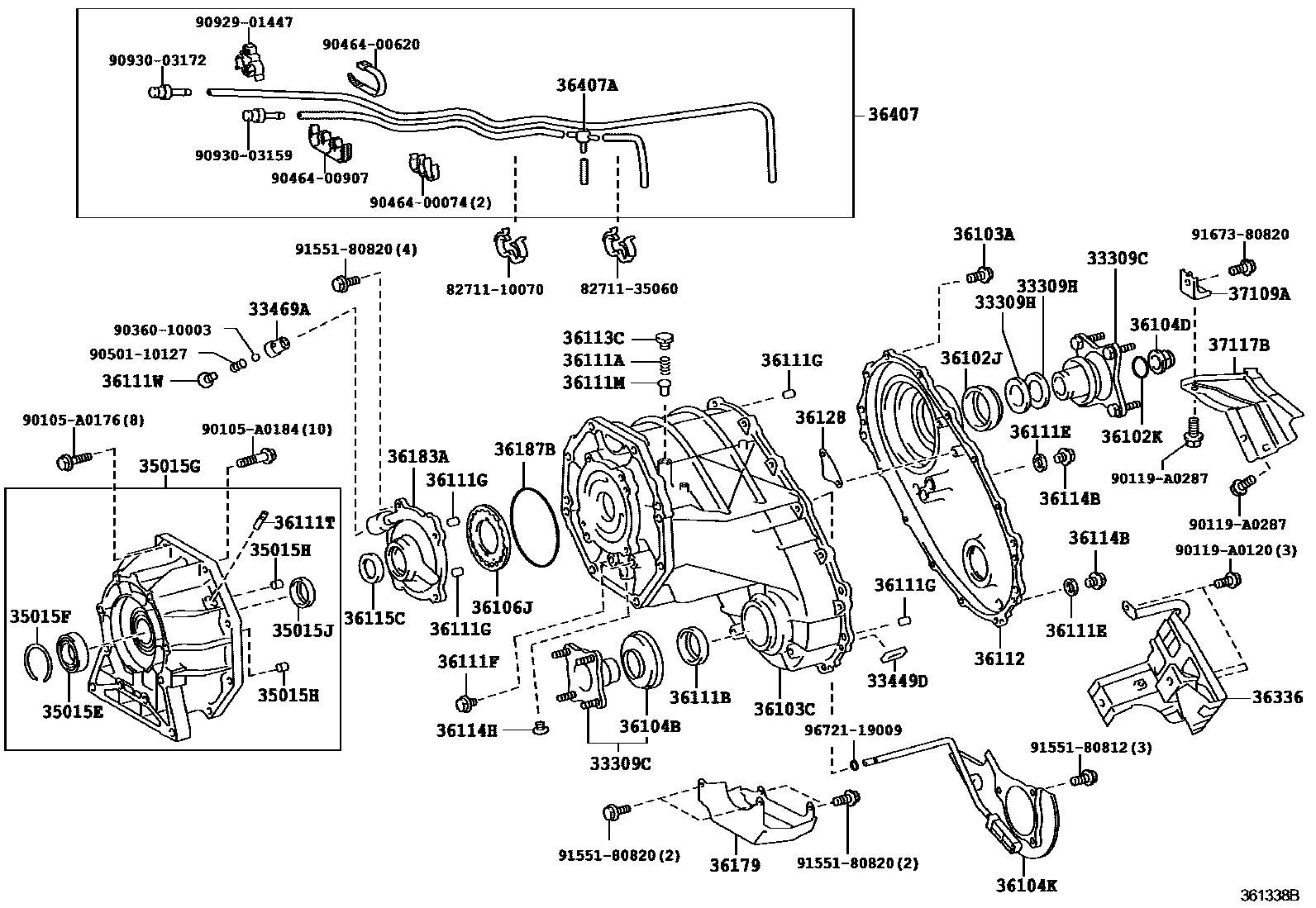 3609 — TRANSFER CASE & EXTENSION HOUSING