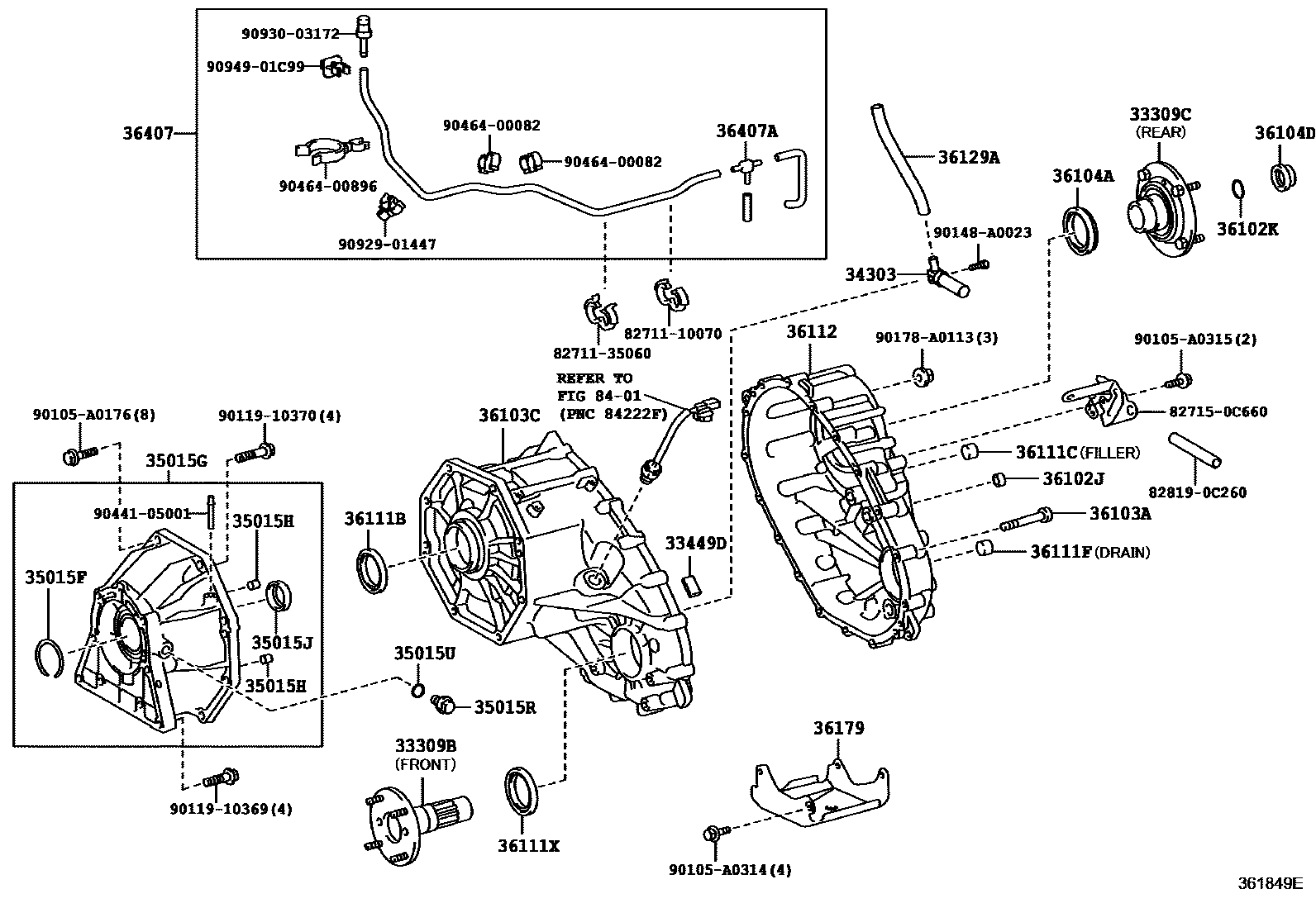 3609 — TRANSFER CASE & EXTENSION HOUSING
