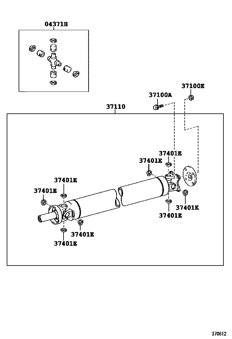 3701 — PROPELLER SHAFT & UNIVERSAL JOINT