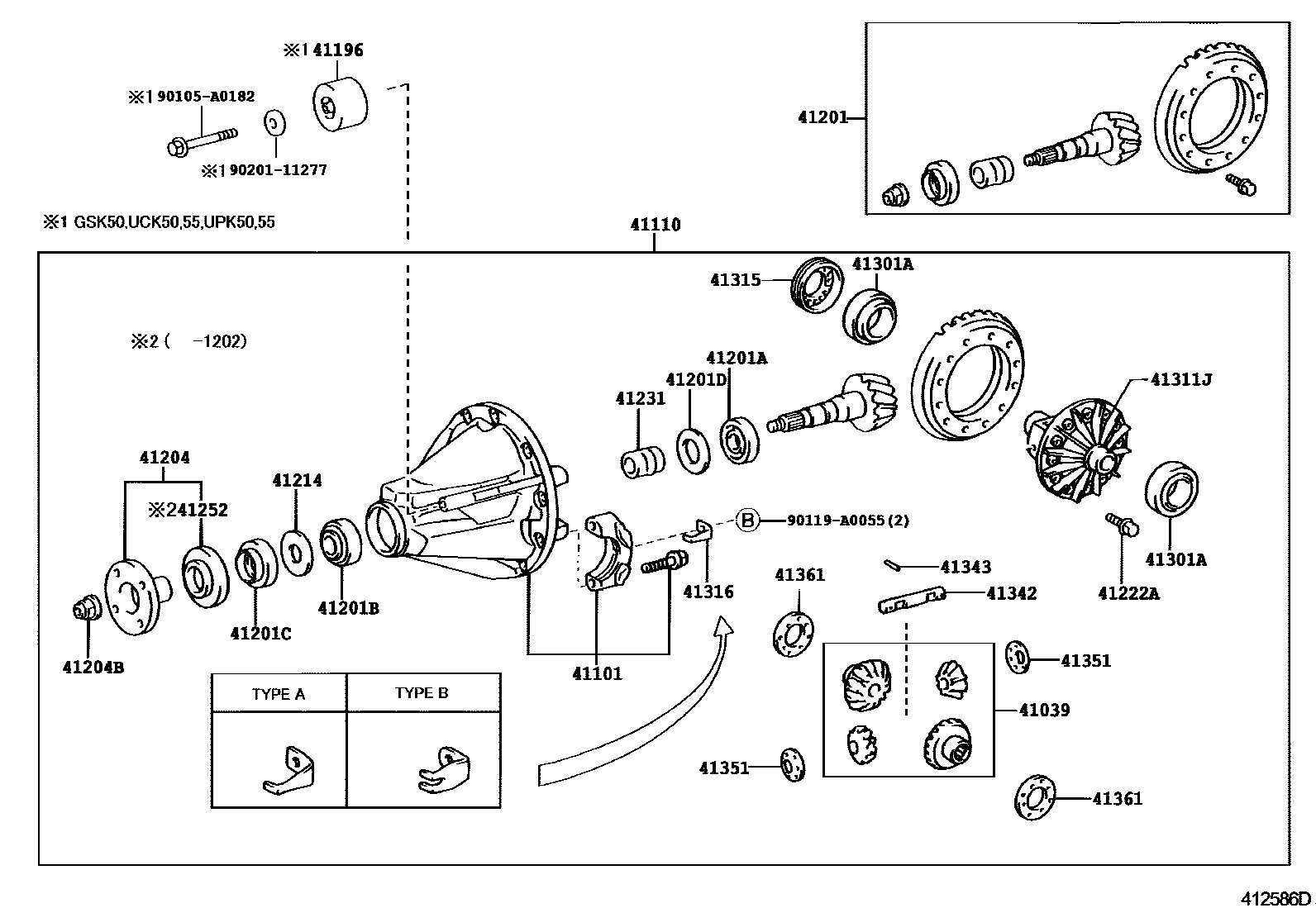 4101 — REAR AXLE HOUSING & DIFFERENTIAL