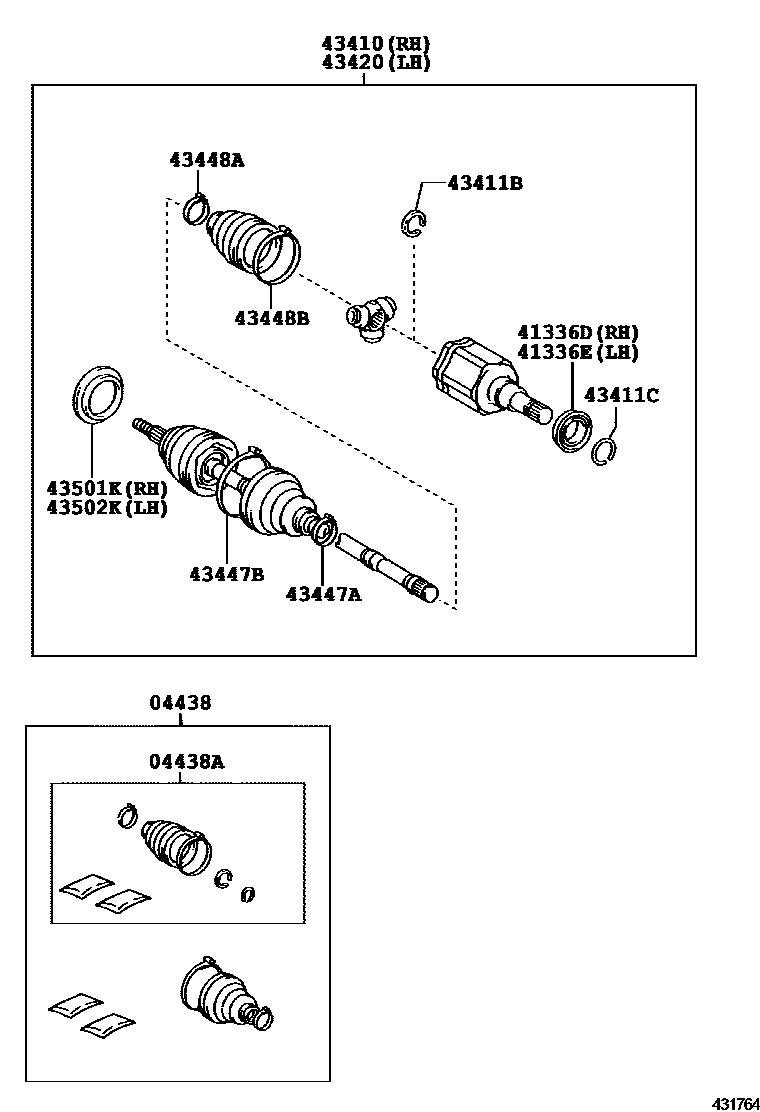 4302 — FRONT DRIVE SHAFT