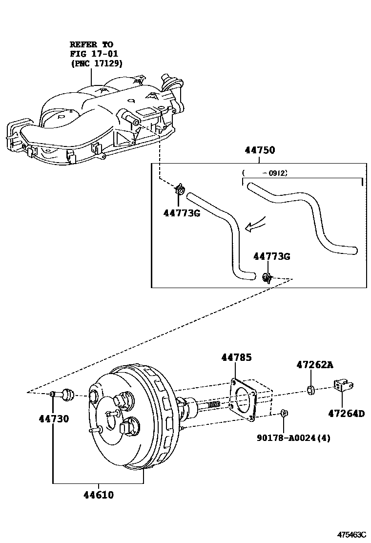4703 — BRAKE BOOSTER & VACUUM TUBE