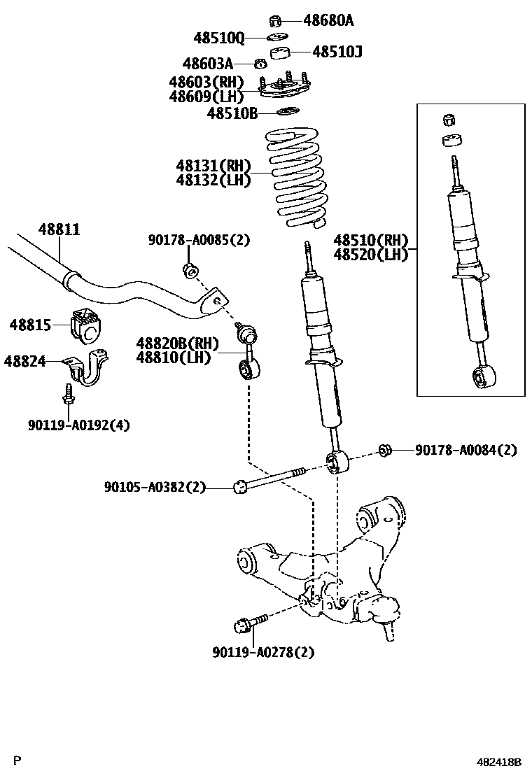 4803 — FRONT SPRING & SHOCK ABSORBER