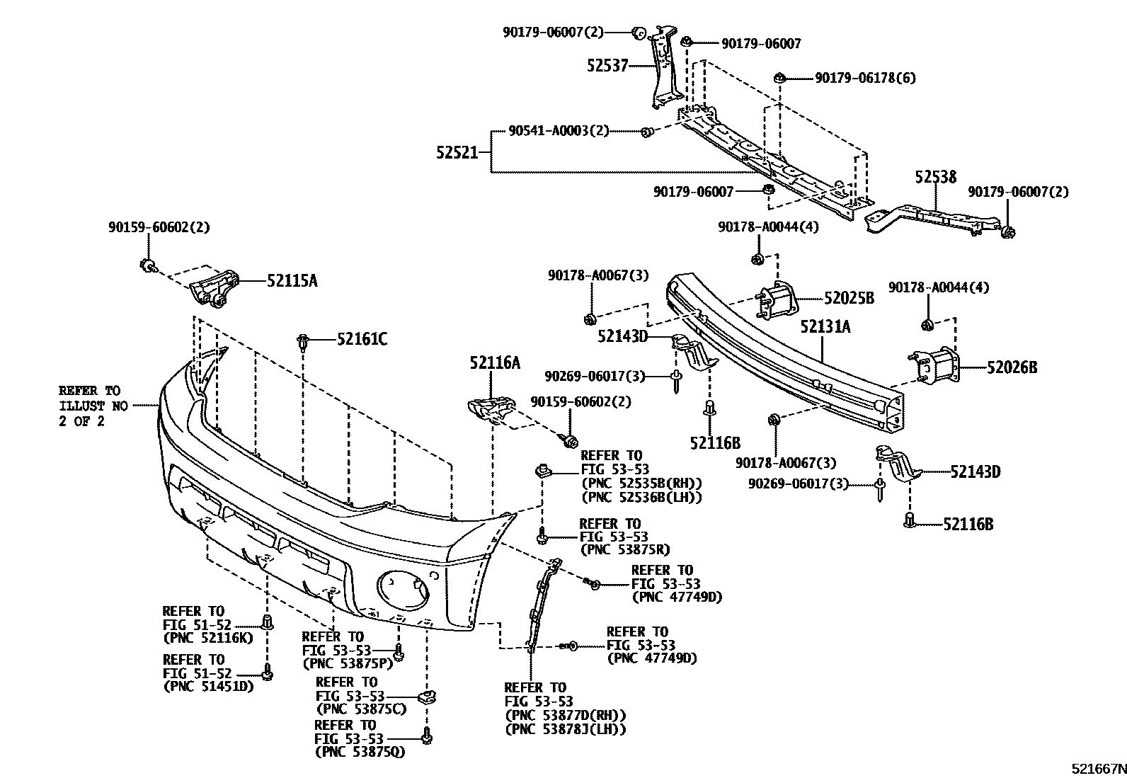 5252 — FRONT BUMPER & BUMPER STAY