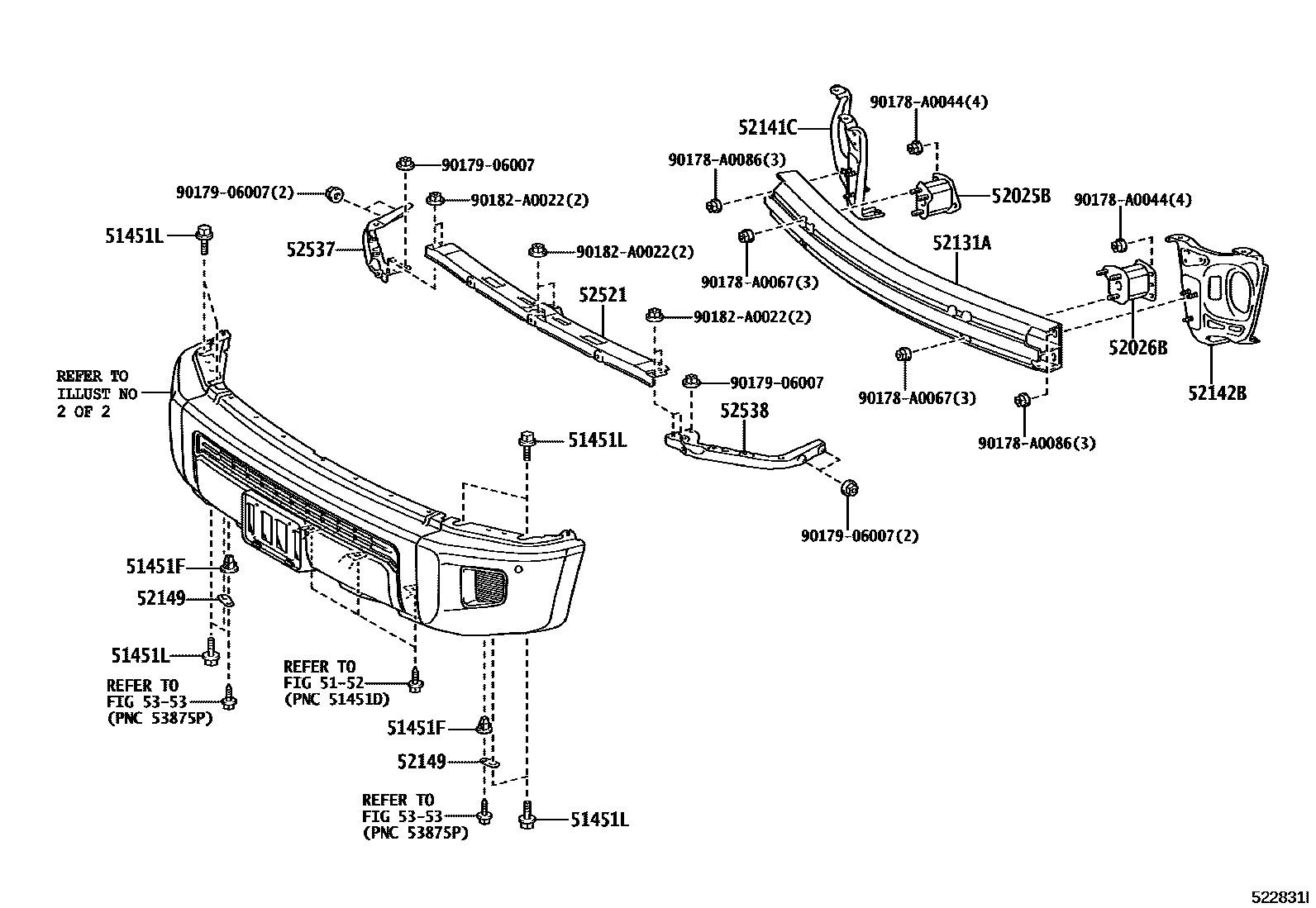 5252 — FRONT BUMPER & BUMPER STAY