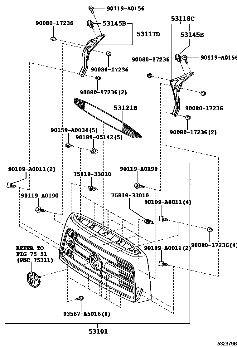 5351 — RADIATOR GRILLE