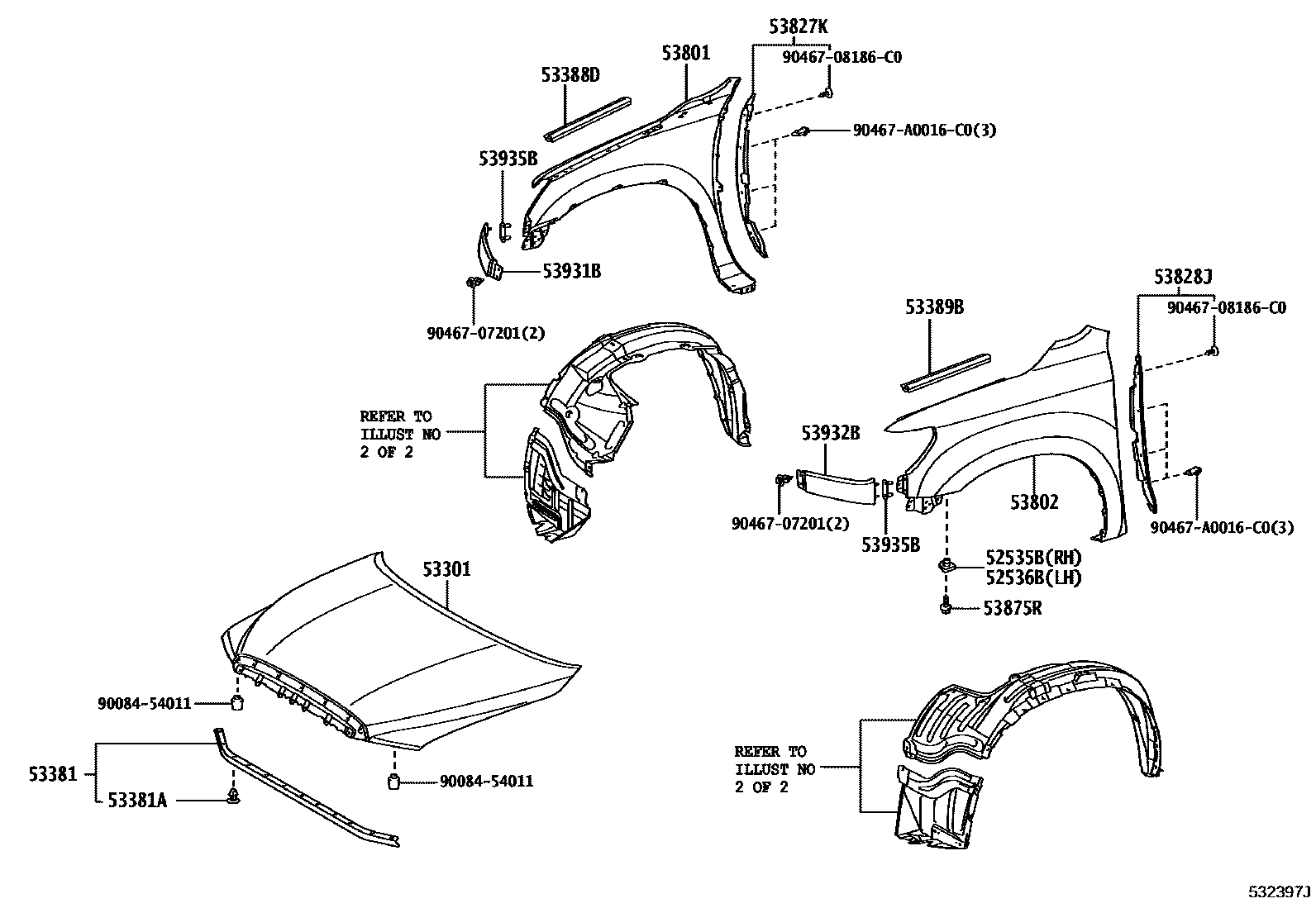 5353 — HOOD & FRONT FENDER