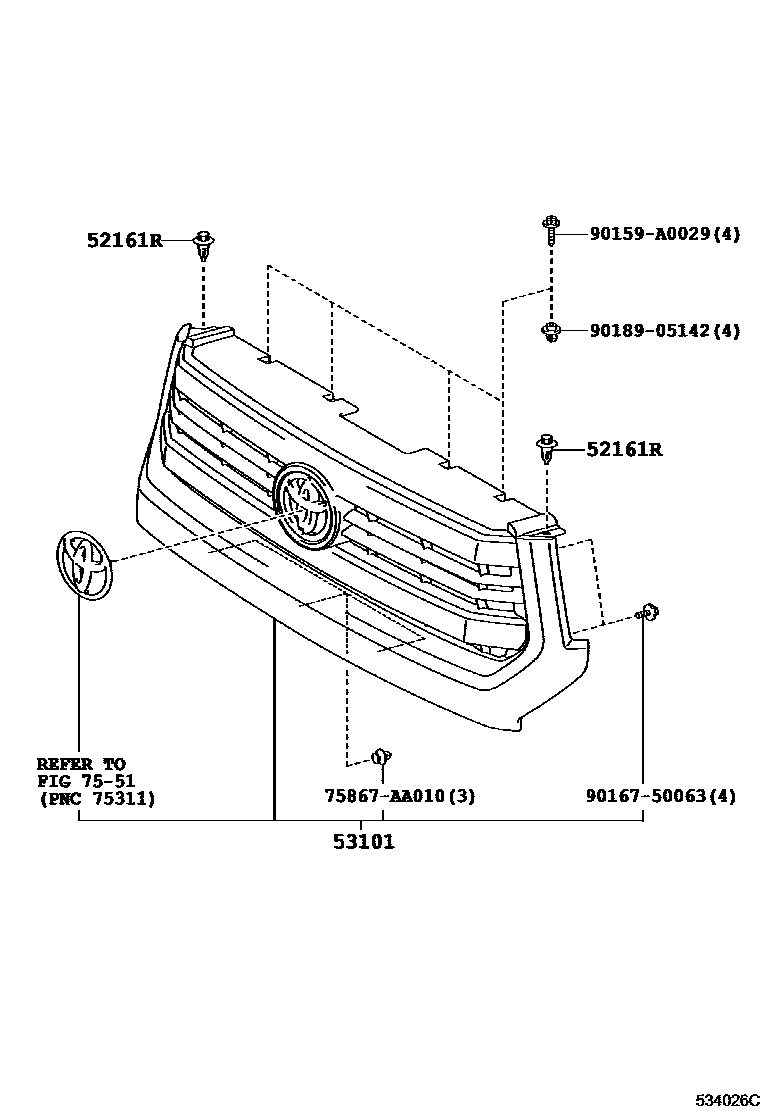 5351 — RADIATOR GRILLE