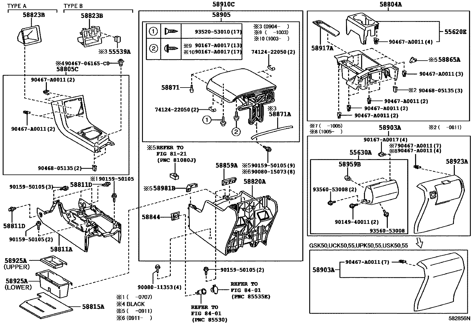 5855 — CONSOLE BOX & BRACKET