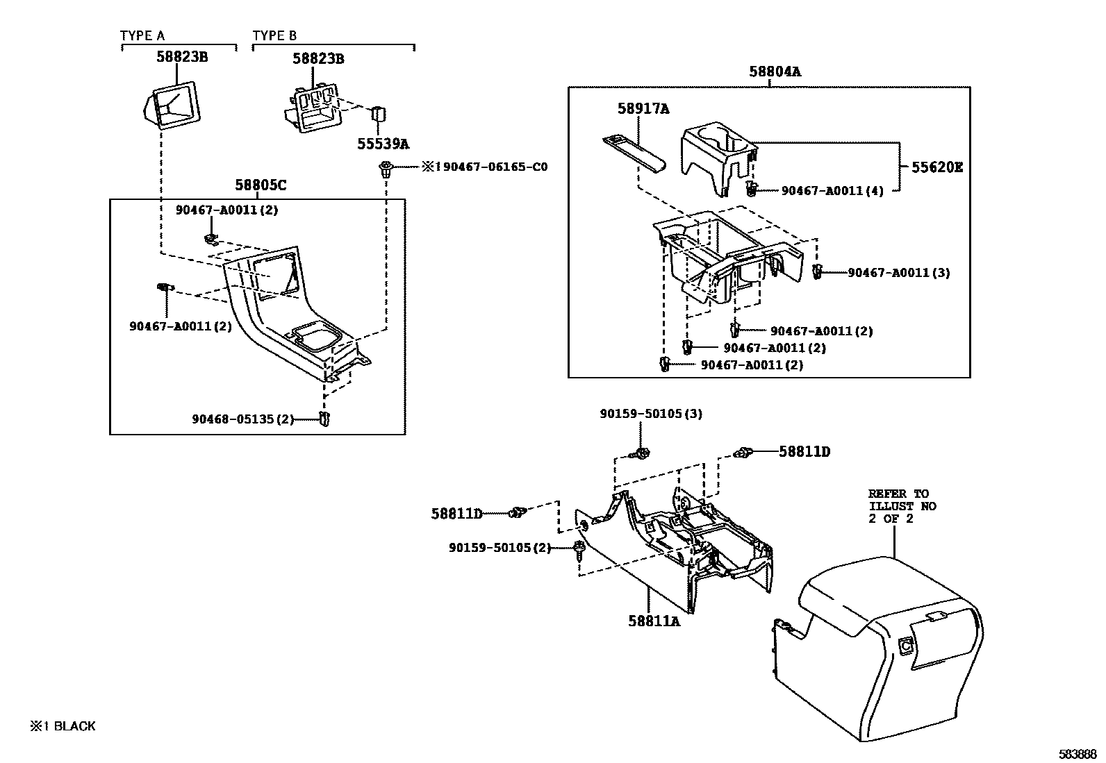 5855 — CONSOLE BOX & BRACKET