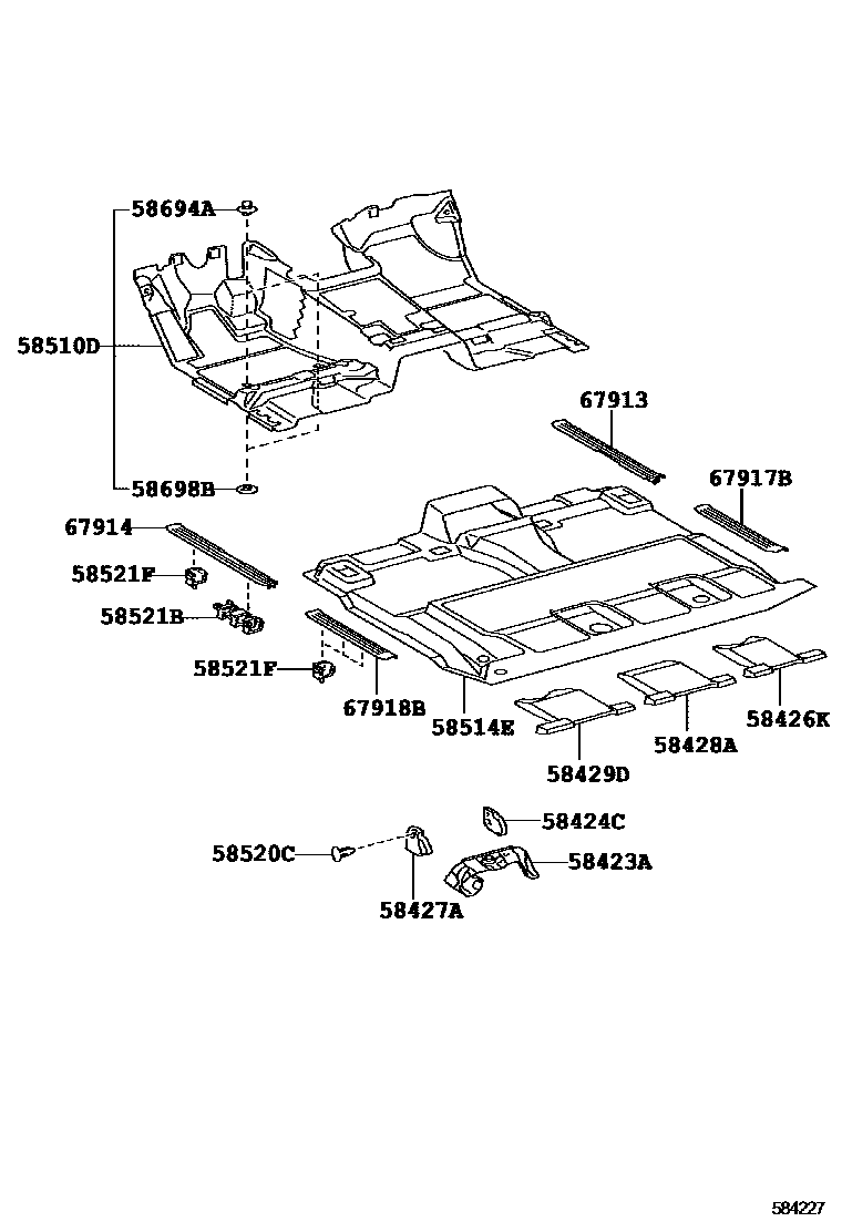 5854 — FLOOR MAT & SILENCER PAD