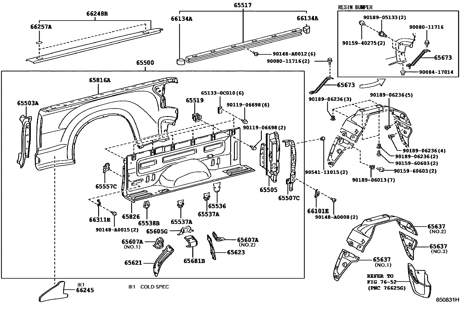 6554 — REAR BODY SIDE PANEL