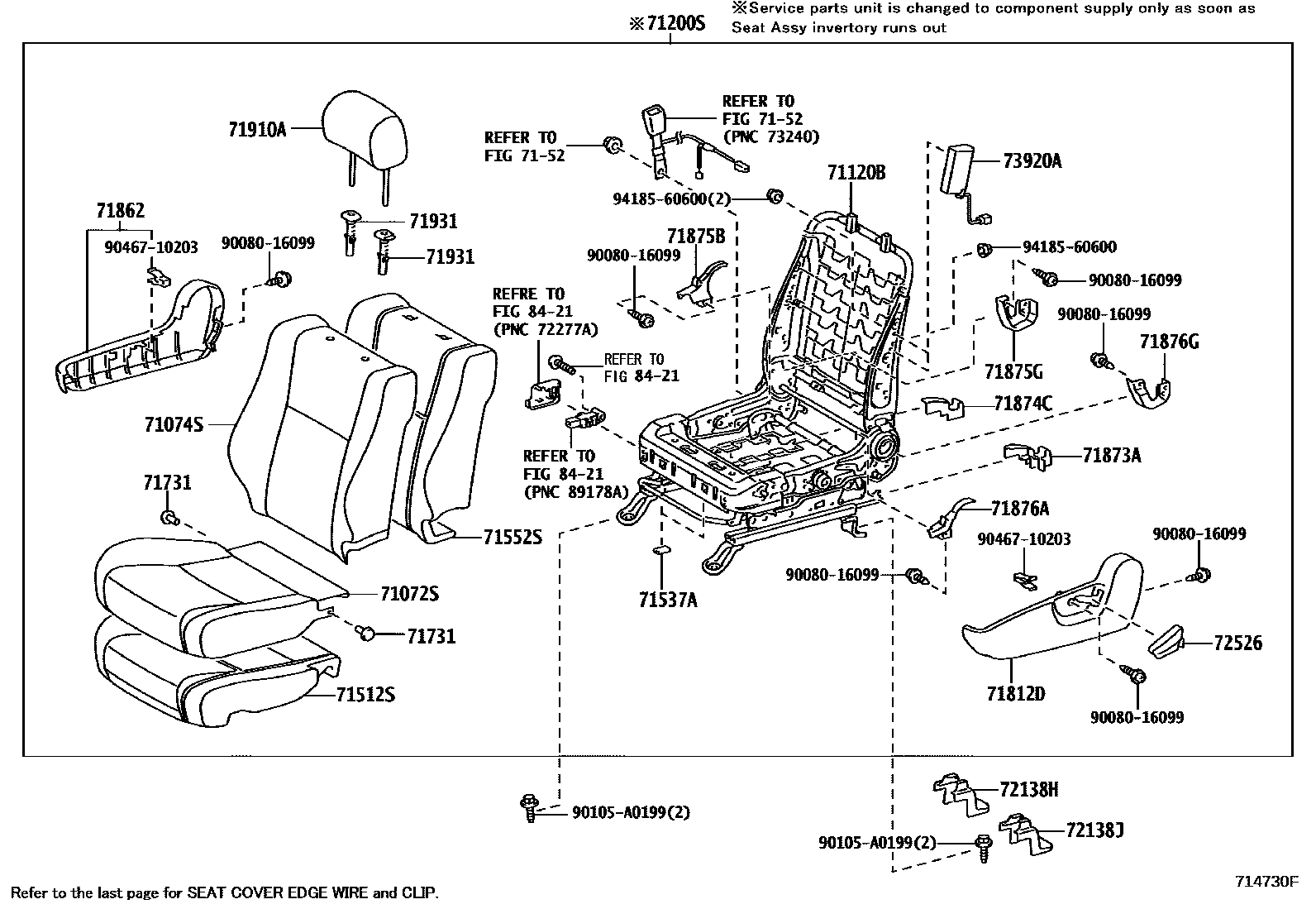 7151 — SEAT & SEAT TRACK
