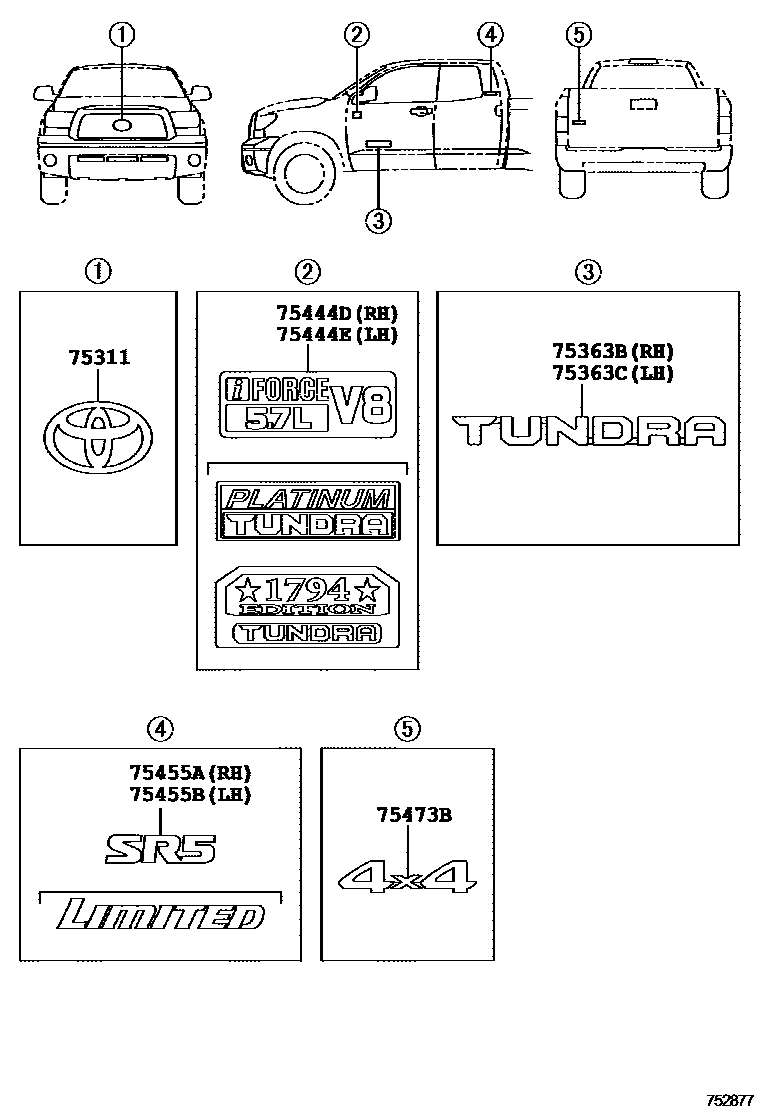 7551 — EMBLEM & NAME PLATE