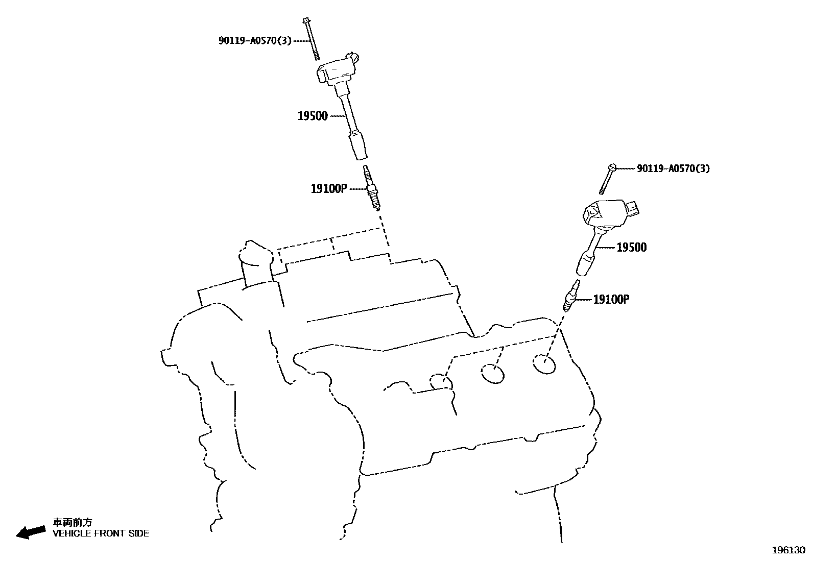 1901 — IGNITION COIL & SPARK PLUG / GLOW PLUG