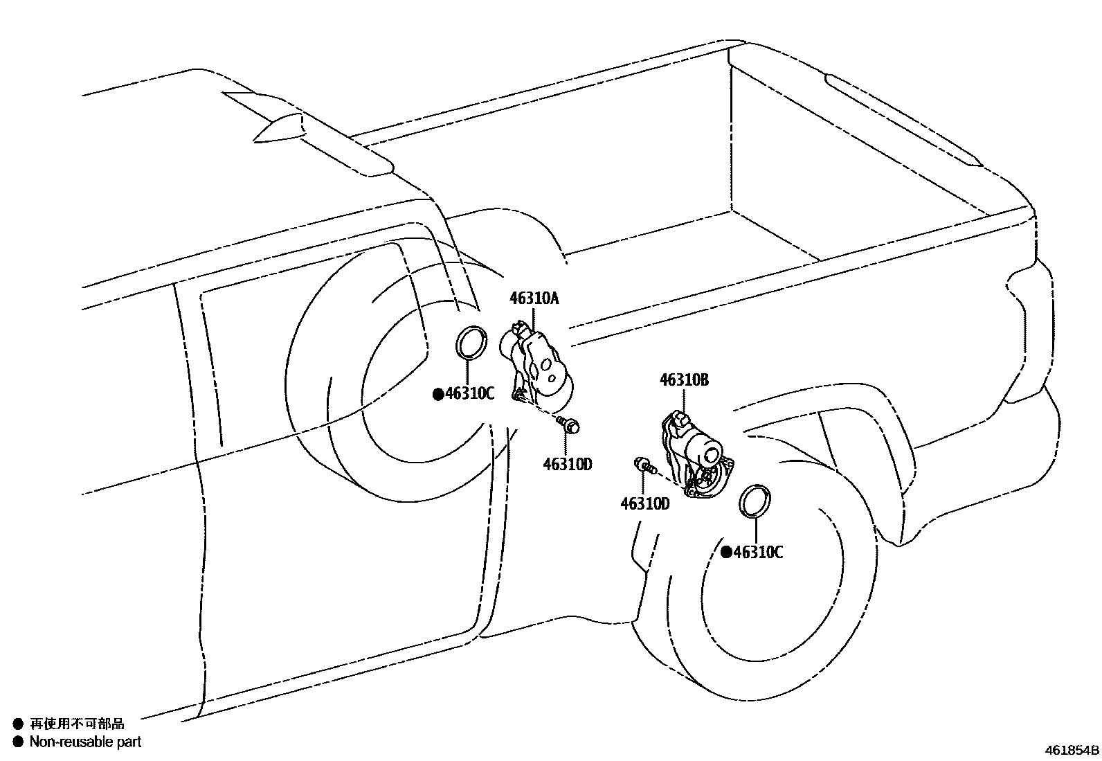 4601 — PARKING BRAKE & CABLE