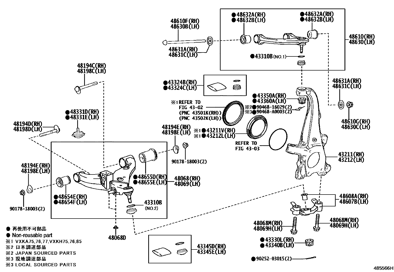 4802 — FRONT AXLE ARM & STEERING KNUCKLE