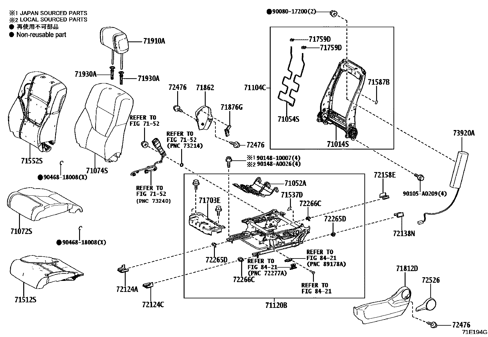 7151 — SEAT & SEAT TRACK