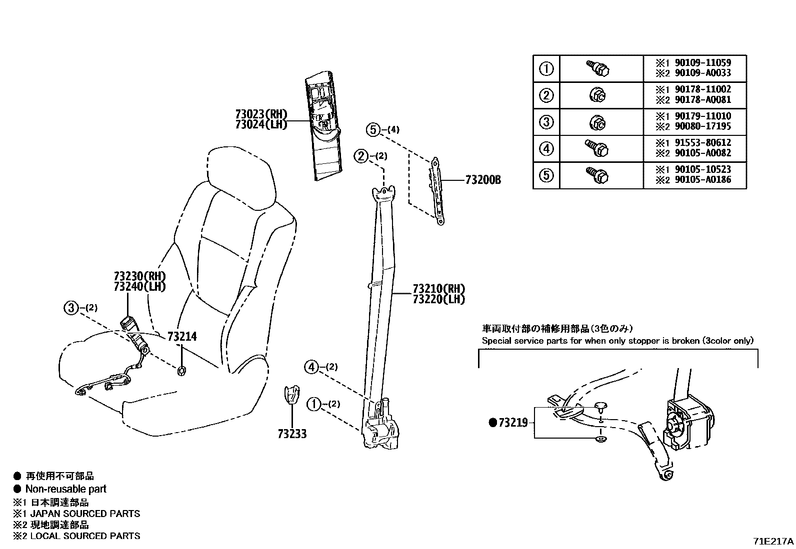 7152 — SEAT BELT
