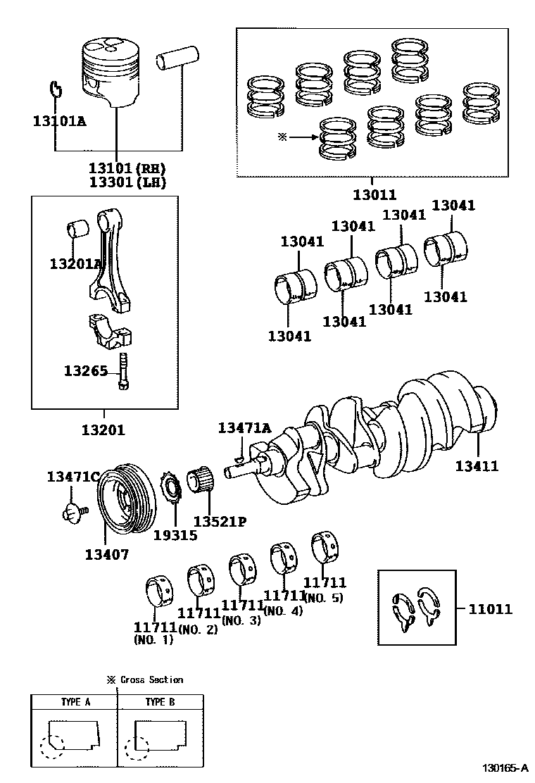 1301 — CRANKSHAFT & PISTON