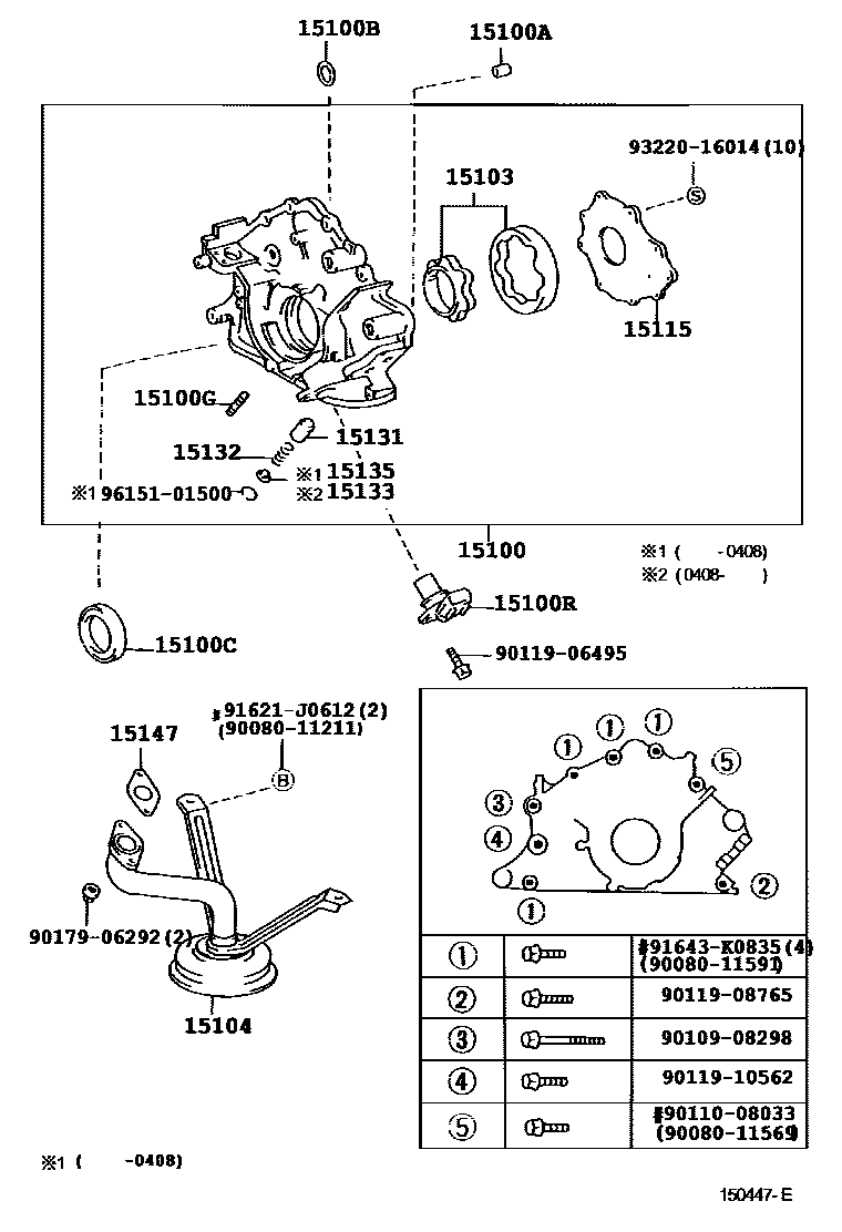 1501 — ENGINE OIL PUMP