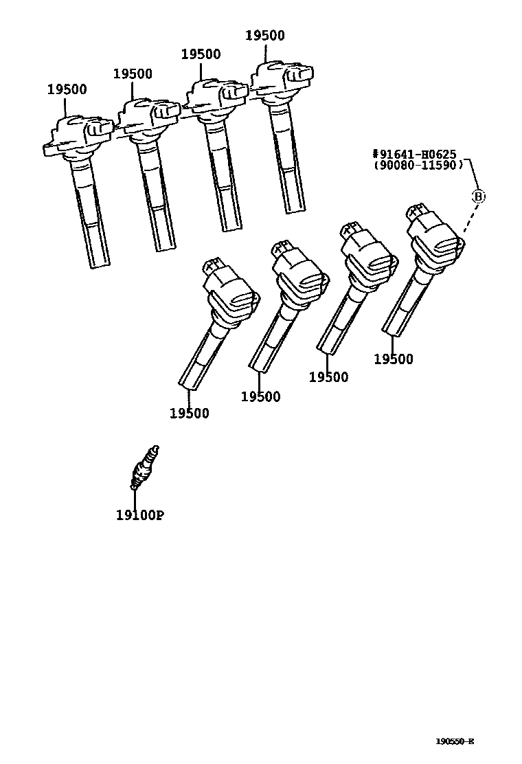 1901 — IGNITION COIL & SPARK PLUG / GLOW PLUG