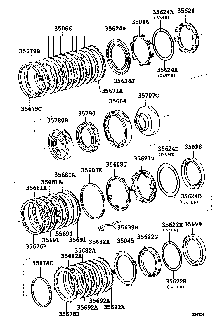 3508 — CENTER SUPPORT & PLANETARY SUN GEAR (ATM)