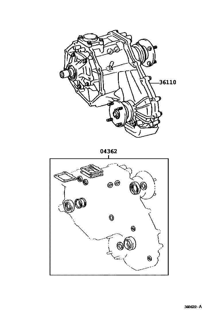 3608 — TRANSFER ASSEMBLY & GASKET KIT