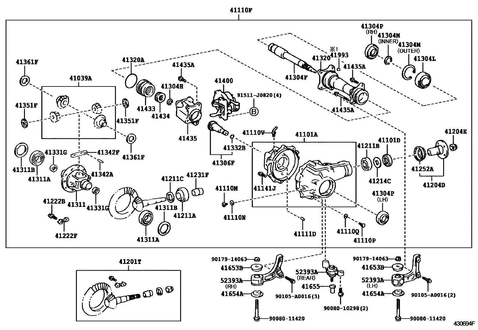 4301 — FRONT AXLE HOUSING & DIFFERENTIAL