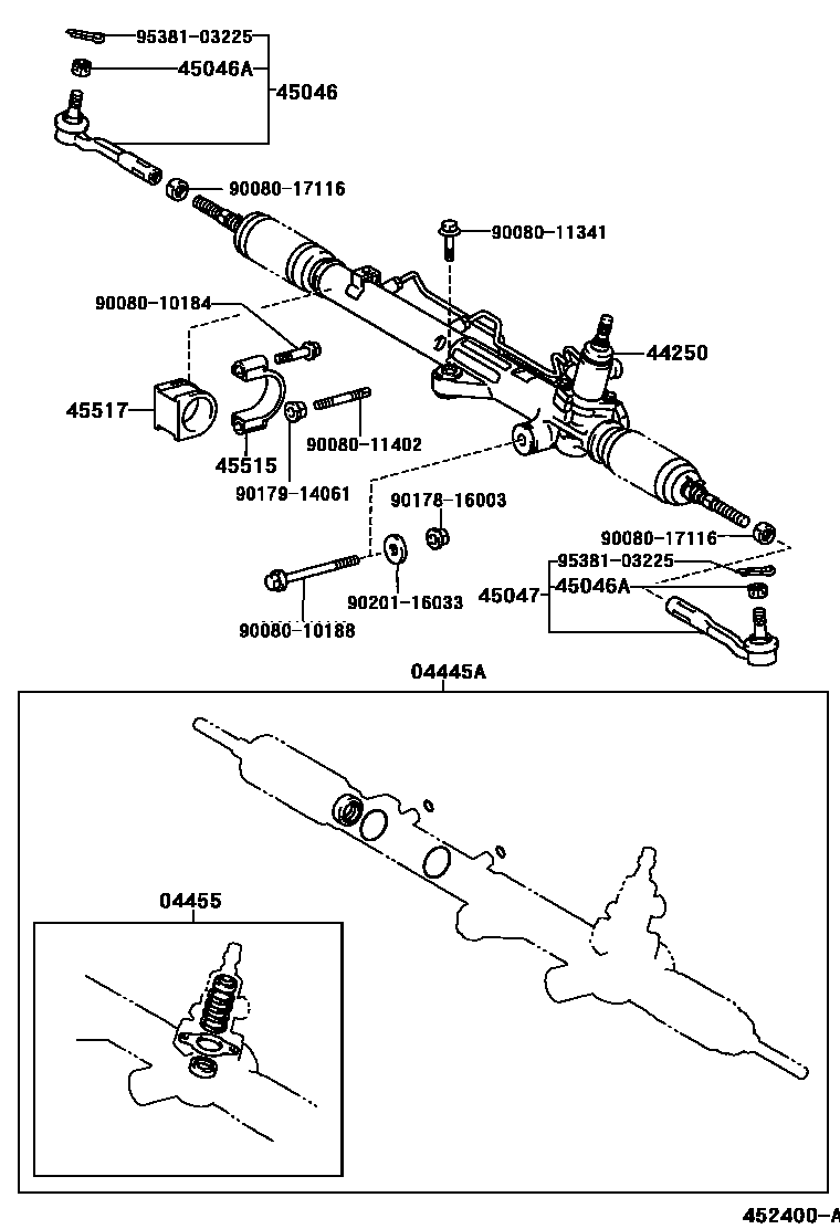 4505 — FRONT STEERING GEAR & LINK
