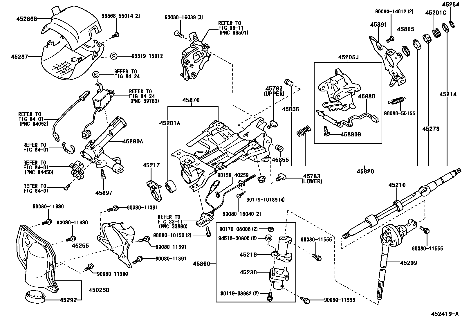 4501 — STEERING COLUMN & SHAFT