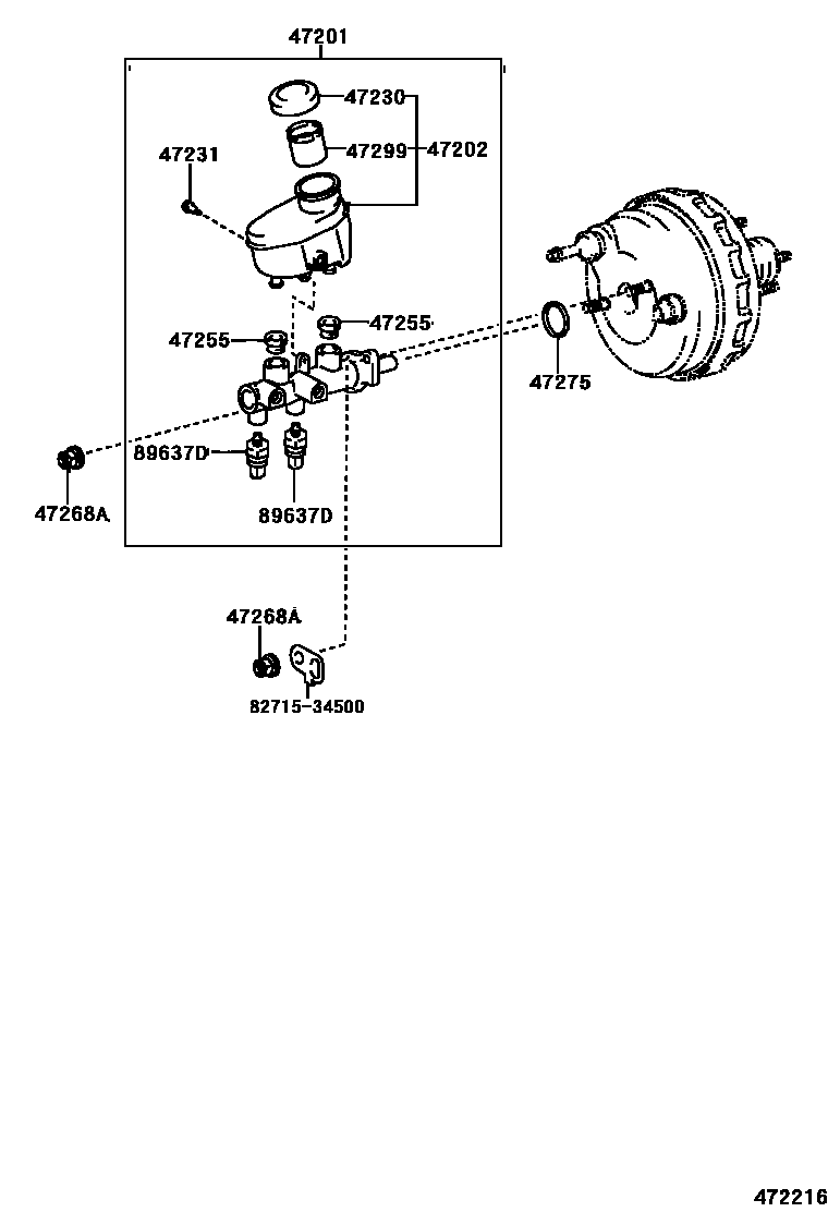 4702 — BRAKE MASTER CYLINDER