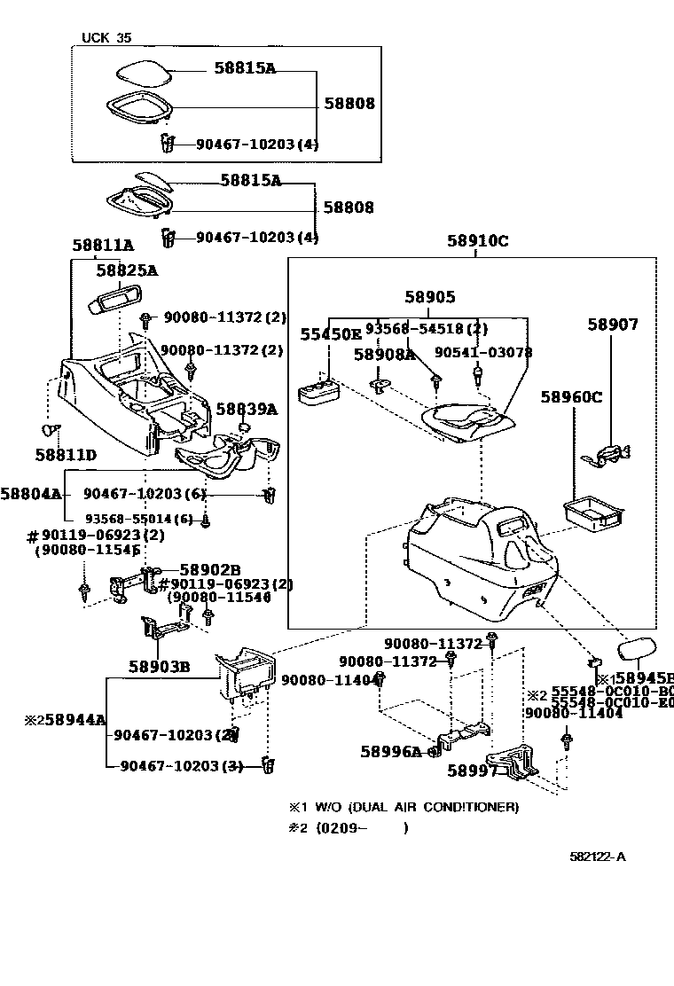 5855 — CONSOLE BOX & BRACKET