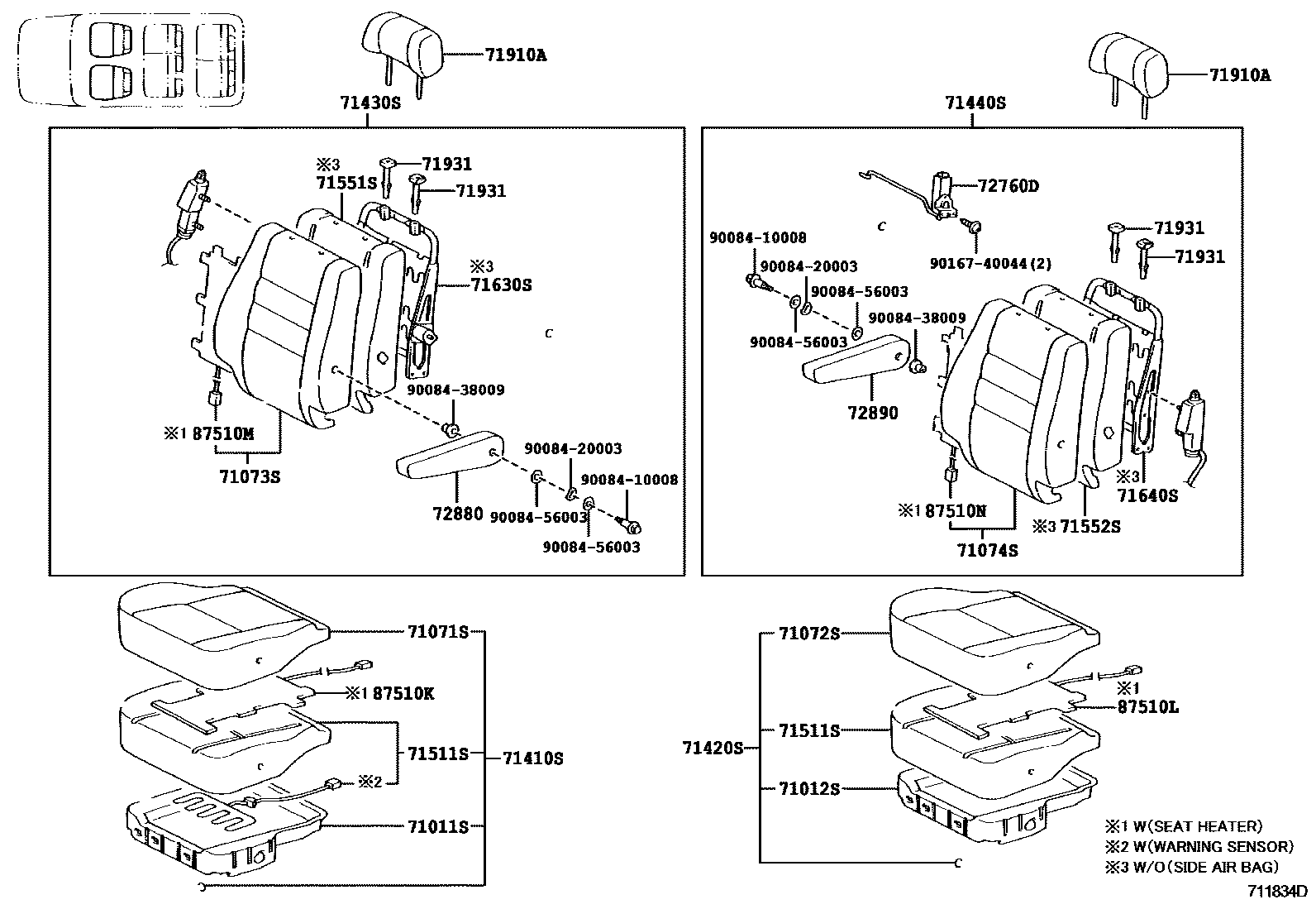 7151 — SEAT & SEAT TRACK