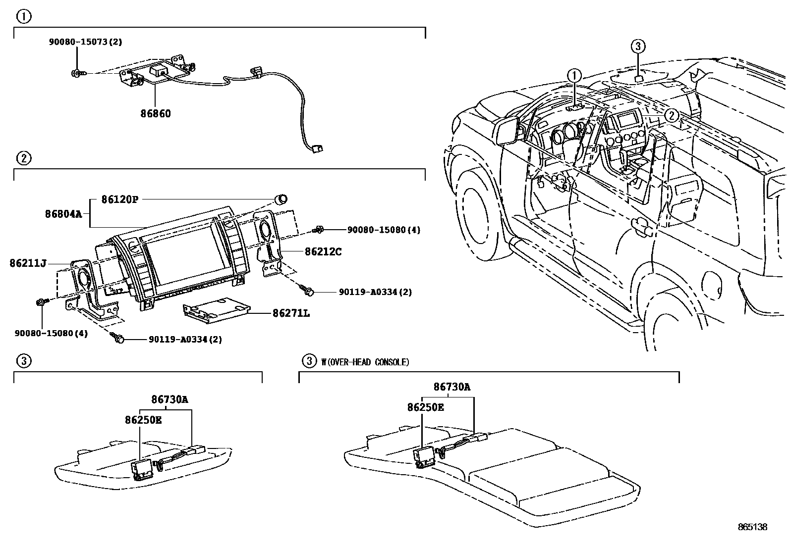 8603 — NAVIGATION & FRONT MONITOR DISPLAY