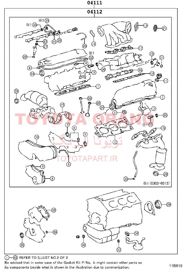 واشرجات کامل RX350