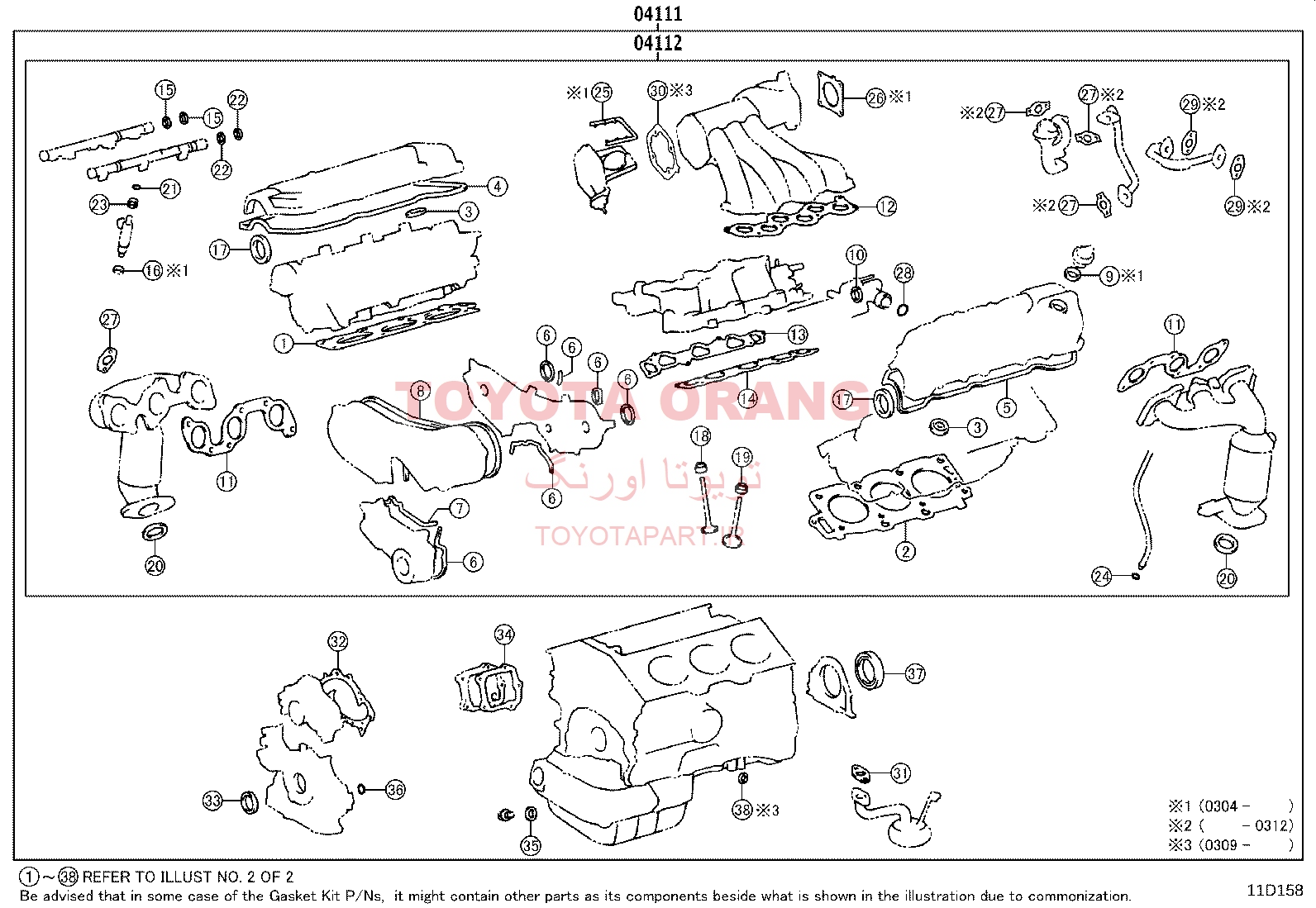واشرجات کامل کمری