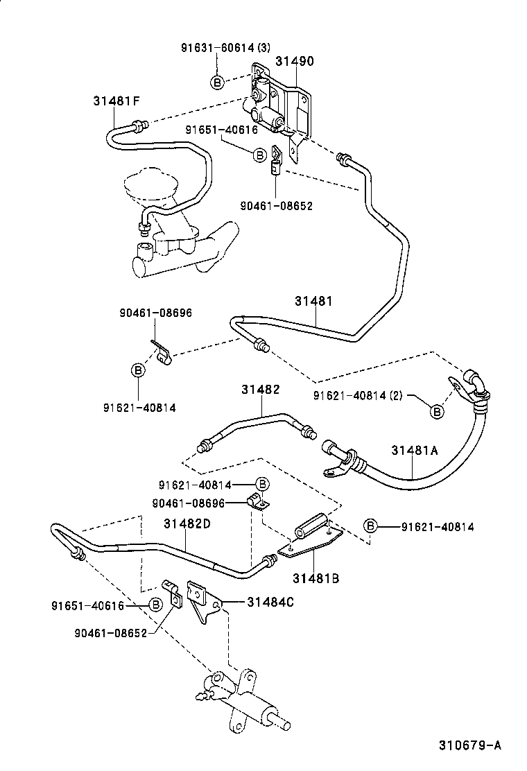 مجموعه پدال کلاچ کرولا