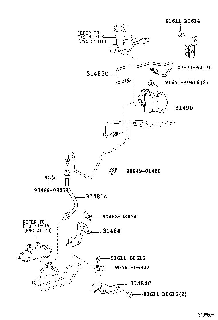 مجموعه پدال کلاچ هایلوکس