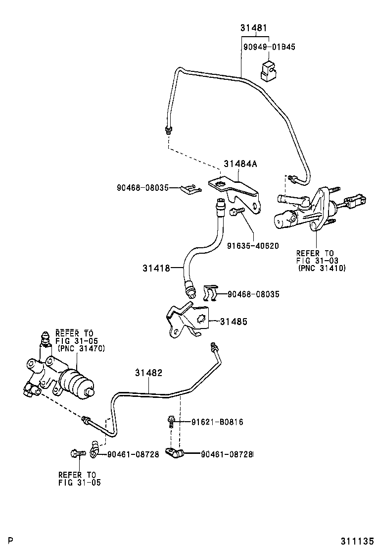 مجموعه پدال کلاچ یاریس
