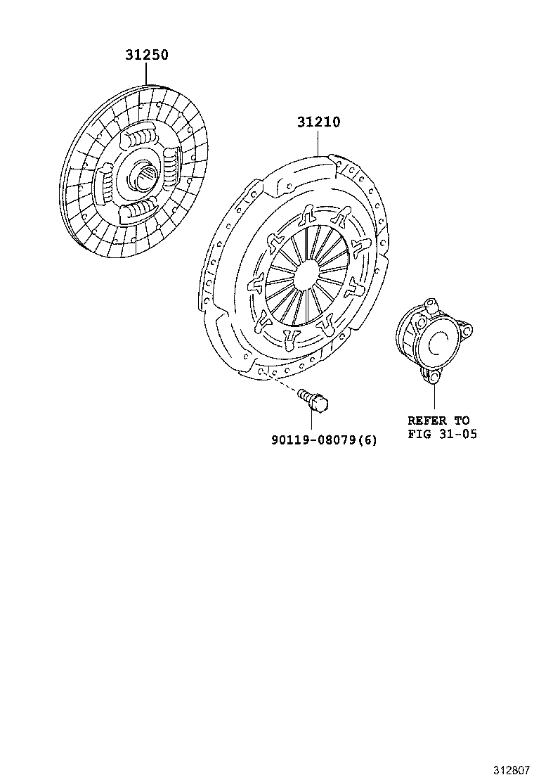 دیکس وصفحه کلاچ کرولا