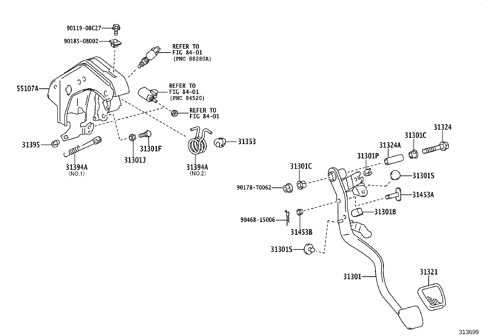 مجموعه پدال کلاچ فورچنر