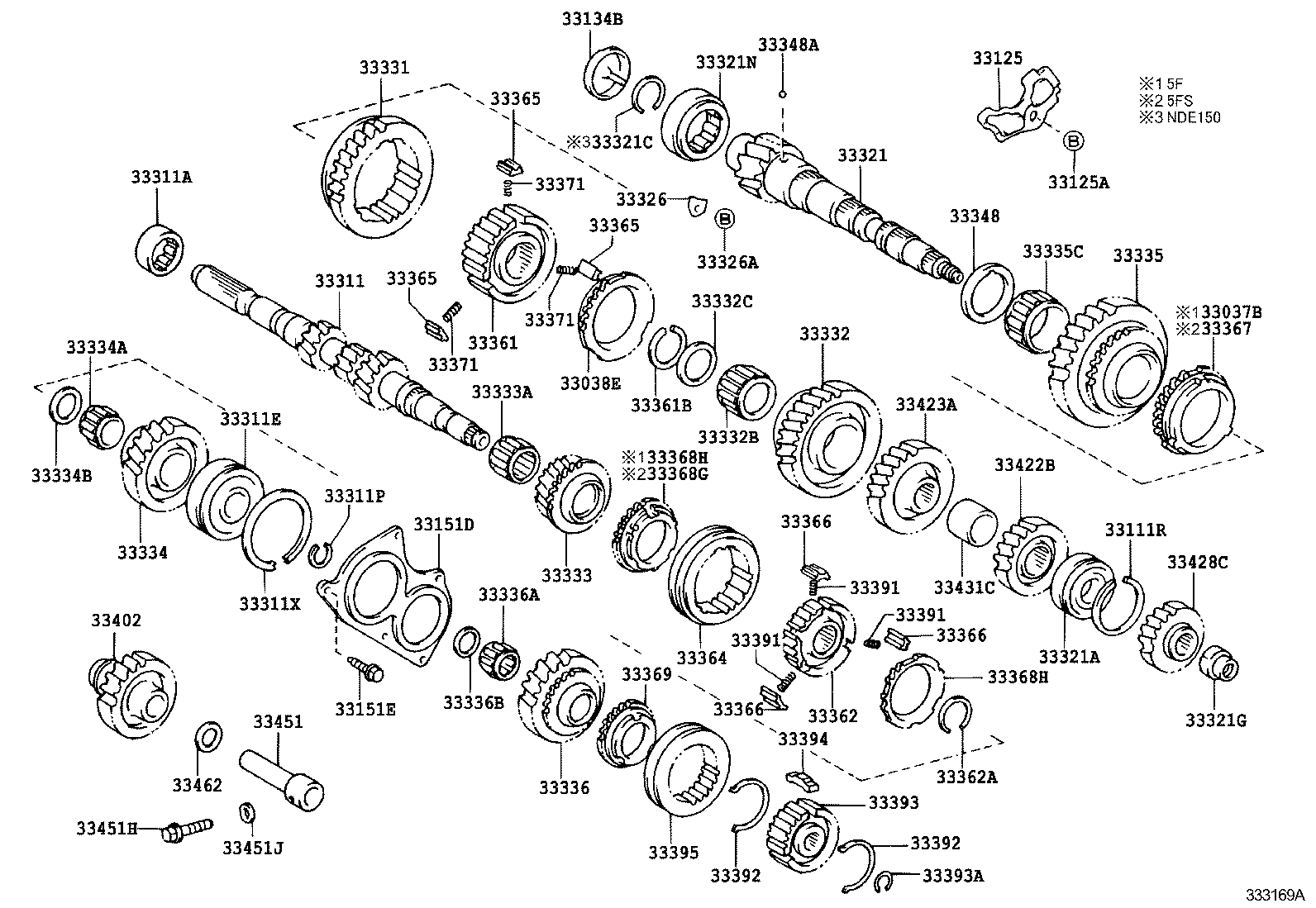 3305:TRANSMISSION GEAR (MTM) COROLLA