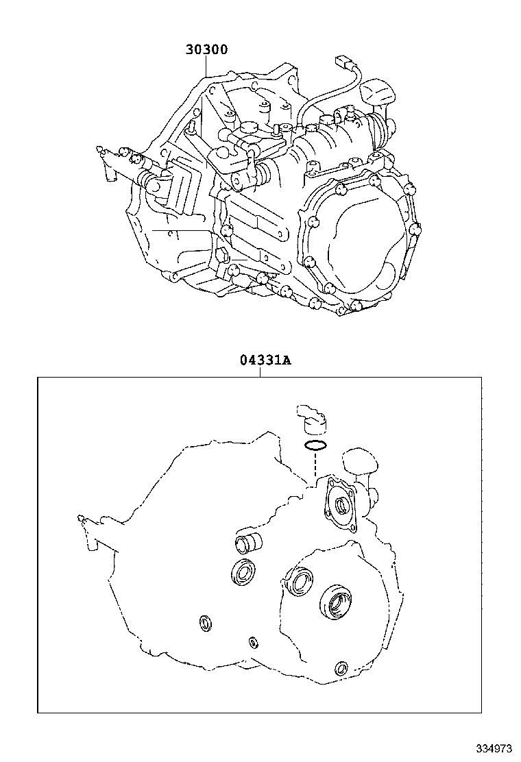 3301:TRANSAXLE OR TRANSMISSION ASSY & GASKET KIT (MTM) COROLLA