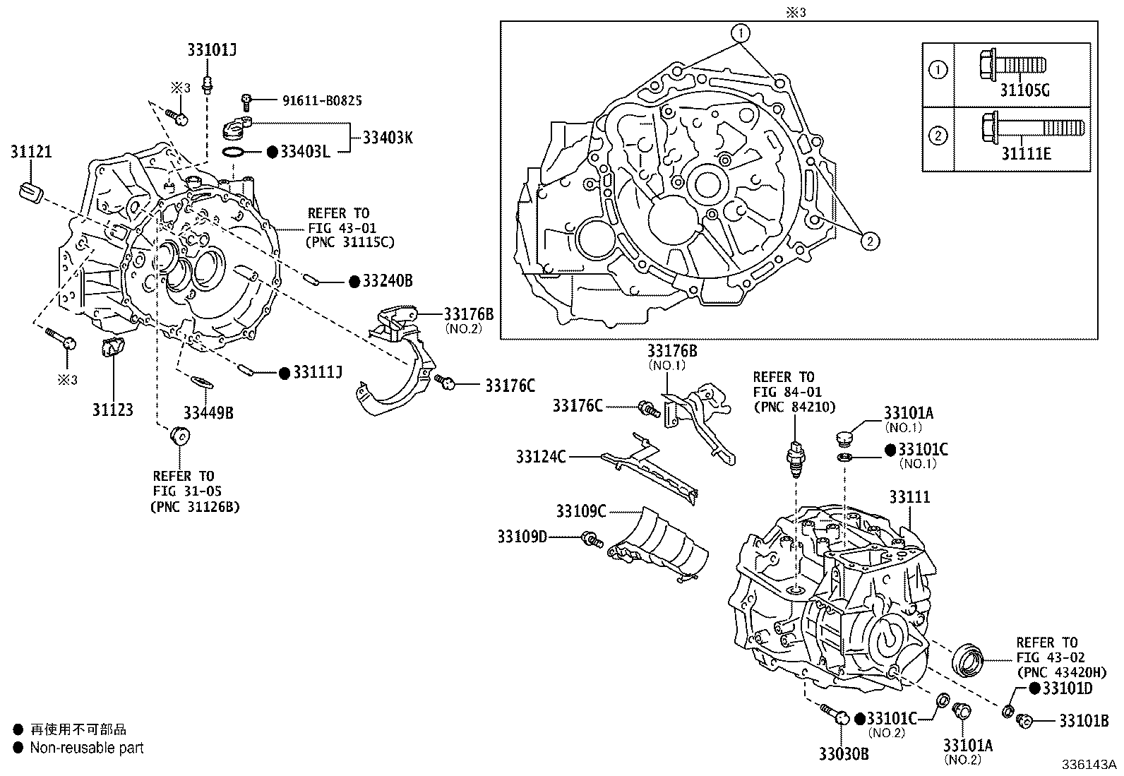 مجموعه پوسته گیربگس یاریس