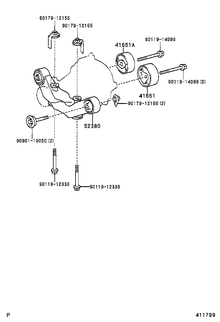 مجموعه کله گاوی عقب RX350